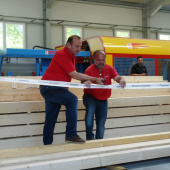 Otevření nové výrobní haly a linky tesařských konstrukcí