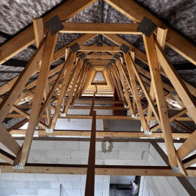 Příhradové vazníky pro rodinný dům v Březnici