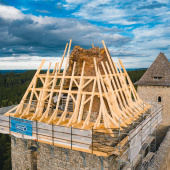 Rekonstrukce západní věže hradu Kašperk