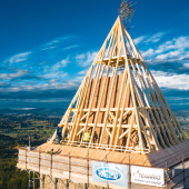 Rekonstrukce západní věže hradu Kašperk